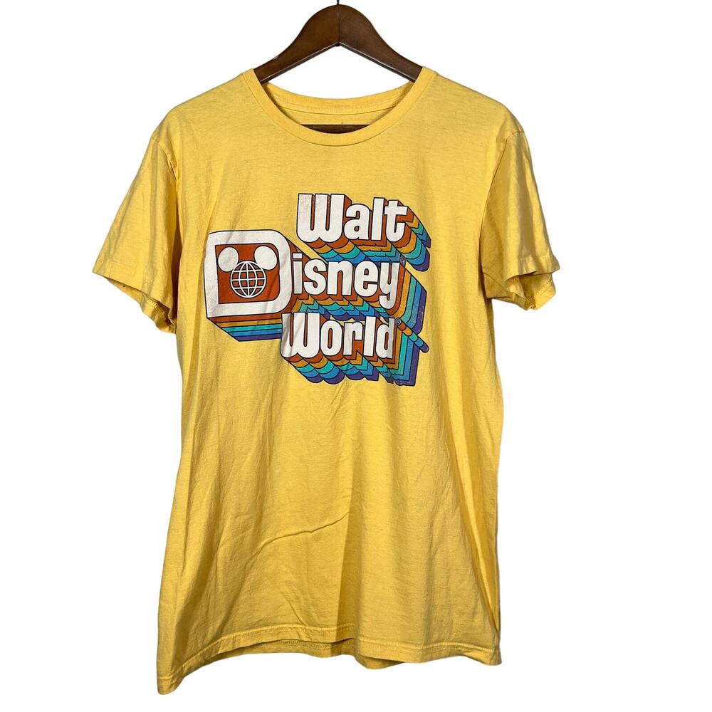 Walt Disney World Graphic Tee Retro Look Short Sleeve Epcot Logo - L